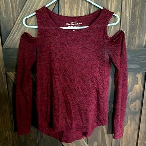 Hollister open shoulder shirt